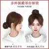 Peluca de Moño Bajo de Cabello Real Goma para el Pelo Moño Peluca de Estilo Antiguo Moño Accesorio para el Cabello para Aumentar el Volumen