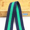 Venta al por mayor de fábrica 3.8 cm/mm de ancho grueso poliéster algodón color sarga lona cinta para bolso