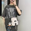 Bolso cruzado de un hombro para hombre Hip-Hop Flip Locomotora ins Cinta Bolso pequeño 2023 Nuevo Billetera para monedas móvil