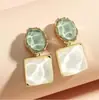 Pendientes azules irregulares de aguja de plata S925 nuevo diseño nicho sentido de lujo pendientes de temperamento exagerado venta al por mayor