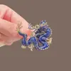 Broche de Moda Nacional Estilo Chino Dragón Moda para Hombre Combinable Atmosférico Dragón del Zodíaco Ramillete Pin para Traje Suéter Accesorios para Mujer