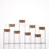 Corcho de Madera Boca Recta 37mm Botella de Vidrio Alto Boro Botella para Empaque de Té Botella de Deseos a la Deriva Botella Dispensadora de Dulces Botella de Cordyceps