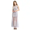 Vestido de Lentejuelas Largo de los Años 20 Sexy Sin Mangas Bordado Retro Europeo y Americano Gatsby Vestido de Noche Producto Nuevo Dropshipping