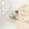 Otoño e Invierno Micro-pavimentado Zirconia Hoja Retro Francés Lujo Accesible Elegante Varilla de Tornillo Cartílago Hensen Piercing Hueso de la Oreja Clavo