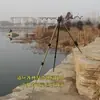Soporte para caña de mar, cañero de bote para montar en el suelo, caña de lance, soporte para caña de lance de larga distancia, caña de mano de aleación de aluminio, soporte de torreta de pesca de doble uso para caña de mar
