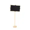 15cm * 10cm quadro negro de giz de madeira para mesa ornamentos de casamento para janela seis modelos quadro negro com base de um lado