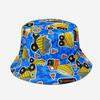 Comercio exterior nuevo sombrero de pescador para niños lindo dibujo animado excavadora sombrero de sol primavera y otoño nuevo sombrero de sol para niños al por mayor