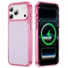 Funda de teléfono magnética con diseño de color block, resistente a caídas, adecuada para iPhone 18, una funda de teléfono única y elegante para Apple