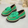 Sapatos Sociais Loafers de Solado Grosso Europeus e Americanos Transfronteiriços 2026 Femininos Plus Size Bico Redondo Laço Primavera Nova Chegada Atacado Plus Size