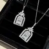 Collar Puerta de la Felicidad Estilo Mismo de Joy Boss QiaoWei Xue para Mujer, Nuevo Modelo 2025 Cadena para Clavícula Castillo de Diamantes Completos