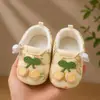 Zapatos para caminar para bebé 0-6-12 meses zapatos de princesa para bebé niña recién nacida suela suave antideslizante zapatos de tela lindos de primavera y otoño
