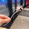 Ciervo Blanco Mismo Estilo Flor de Magnolia Pasador Estilo Antiguo Súper Hada Borla Pasador Pasador Elegante Hanfu Pasador Cabeza que se Mueve
