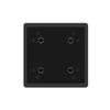 Placa de cubierta de perfil de aluminio industrial perfil de aluminio estándar nacional europeo decorativo hermoso tapón de plástico cubierta final de perfil de aluminio