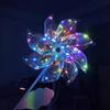 Barraca Venda Quente Poste de Madeira Moinho de Vento Colorido a Laser com Bolsa de Material Leve Brinquedos Infantis Ponto Turístico Venda Quente Moinho de Vento Luminoso