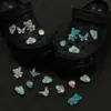 Accesorios Florales Perforados 3D Estilo Océano Iridiscente para Zapatos Desmontables Lindos Decoración de Estrella de Mar, Concha, Delfín Hebilla de Zapato Mayoreo