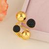 Anillo de Latón de Frijol Dorado Pequeño para Mujer Nuevo Fabricante de Joyería Venta al por Mayor Joyería Aliexpress Pequeño Regalo