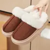 Pantuflas de algodón, tamaño extragrande para mercados internacionales, para uso en interiores, con forro de felpa, diseño fácil de poner, cálidas y cómodas