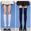 Meias Brancas Meia-Calça de Veludo de Verão Acima do Joelho Meias Finas para Panturrilha Estilo JK Meias de Comprimento Médio para Estudantes Meias Longas Tendência Feminina