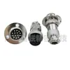 Soporte para Conector de Aviación Gx30-2 Núcleo 3456 Pines 7 Agujeros 8 Pines 10Ae Conector de Brida de Alta Corriente Apertura 30mm
