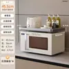 Estante de Almacenamiento de Múltiples Niveles para Horno de Microondas Organizador de Condimentos para Encimera de Cocina Soporte Multifuncional para Arrocera y Horno del Hogar
