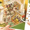 Infeelmepet Adesivos Série Minha Casinha 17/18 Decoração de Paisagem DIY Conjunto Base de 4 Folhas