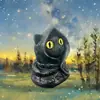 Nueva Figura Misteriosa de Gato con Capucha Transfronteriza Llevando una Capa Estatua de Gato Negro Gótico