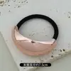 Elástico de Cabelo de Alta Qualidade Novo Elástico de Metal para Cabelo para Mulheres 2025 Novo Acessório de Cabeça com Fivela para Rabo de Cavalo Baixo Acessórios de Cabelo Elástico Fixo Oval