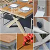 Juego de Patio de Ratán Multiespecificación, Combinación de Sillas de Ocio de Ratán Pe Minimalista Moderno, Mesa y Sillas de Aleación de Aluminio para Exteriores