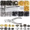 Máquina de Ojales para Ropa, Máquina para Coser Botones, Máquina Prensadora de Botones, Pinzas Perforadoras Manuales, Prensa para Botones de Remache de Doble Cara, Broches de Presión en Stock