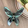 YHJ Accesorios para el Cabello Nuevo Sentido de Alta Gama Pinza de Agarre Mariposa Simulada Pinza de Disco Impresión en Cabello Horquilla Clip de Tiburón Trasero del Cabello Agarre para el Cabello