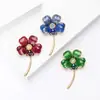 Broche de Trébol de Cuatro Hojas de Alto Nivel Estilo Coreano, Pin de Joyería de Corsage de Ropa Elegante de Moda y Exquisito Venta al por Mayor