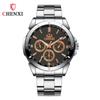 CHENGXI Chenxi 019 Casal moda relógio de quartzo redondo à prova d'água criativo pulseira de aço moda casual Relógio de pulso