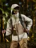 Chaqueta Exterior Tres en Uno de Caparazón Duro para Hombres y Mujeres Chaqueta de Pareja Resistente al Viento Impermeable Bloques de Color Traje de Montañismo Escalada Traje de Esquí