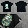 Marca da moda atacado transfronteiriço para comércio exterior Amazon: camiseta de manga curta tubarão de alta resistência, camiseta cabeça de macaco BAPE