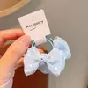 Novo Laço de Bolinhas Delicado para Cabelo Infantil, Acessórios Fofos para Meninas do Ensino Fundamental, Prendedor de Cabelo Elástico Colorido