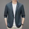Ropa de Protección Solar para Hombre Verano Nuevo Traje Pequeño Camisa de Manga Larga con Protección Solar Color Sólido Top Delgado Traje de Hombre Ropa para la Piel