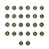 26 Letras Inglesas Pingente Dupla Face de Liga Esmaltada Pingente DIY Brinco Colar Pulseira Acessórios de Joia Atacado