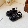 Calçados Externos Infantis, Novas Sandálias de Verão Baotou para Crianças, Sapatos Romanos Trançados para Meninas, Sapatos de Bebê Respiráveis Vazados para Meninos