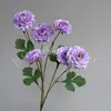 Buquê de Flores Artificiais Peônia Durian de 6 Cabeças Decoração de Cena de Casamento Material DIY Decoração de Paisagismo Flores Artificiais Ornamentos Atacado