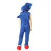Disfraz de Cosplay de Juego de Dibujos Animados para Halloween, Disfraz de Escenario para Niños de Sonic, Disfraz de Fiesta/Espectáculo