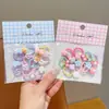 Gomas para el pelo de pulgar de colores de caramelo de dibujos animados para niños, Diademas para bebé, Gomas elásticas de alta elasticidad para niñas pequeñas, Cuerdas para el pelo para niñas