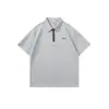 Roupas Masculinas Xintang Verão Masculino Zíper Pulôver Camisa Polo 2026 Novo Estilo de Verão com Bordado de Letras Corte Solto