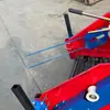 Colheitadeira de Alho Empurrada à Mão, Escavadeira de Alho a Gasolina Autopropelida de Linha Dupla, Não Danifica os Bulbos de Alho, Sacode Automaticamente o Solo e Multi-Solo