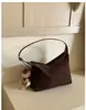 Otoño e Invierno Estilo Coreano Retro Gamuza Simple Bolso Dumpling de Axila Simple para Viaje Diario Gamuza de Piel de Ciervo Bolso de Hombro de Mano Cruzado
