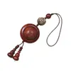 Sândalo Vermelho Pixiu Contas Esculpidas Pingente Giratório para Celular Chaveiro Pingente de Bolsa Ornamento Artesanato