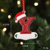 2026 Pingente de Resina de Natal para Família DIY Nome Escrito à Mão Osso de Cachorro de Natal Decoração de Árvore de Natal Personalização