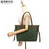 Bolso de mano informal de lona encerada para mujer, bandolera, bolso de compras, bolsa de almacenamiento, venta directa de fábrica