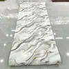 Rolo de Adesivo de Parede de Mármore Imitação Azulejo Autoadesivo Decoração de Parede para Esconder Fundo Feio da Sala de Estar Papel de Parede à Prova d'Água e à Prova de Umidade