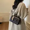 Bolso Nuevo de Invierno 2025, Bolso Bandolera Cuadrado Pequeño de Moda y Gama Alta, Bolso Cruzado de Hombro Único Retro Esmerilado Estilo Coreano
