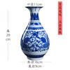 Vaso de Lótus em Porcelana Azul e Branca de Jingdezhen Cerâmica Suporte de Exibição para Casa Ornamento Recipiente Decorativo para Arranjo de Flores Vaso de Porcelana Azul e Branca